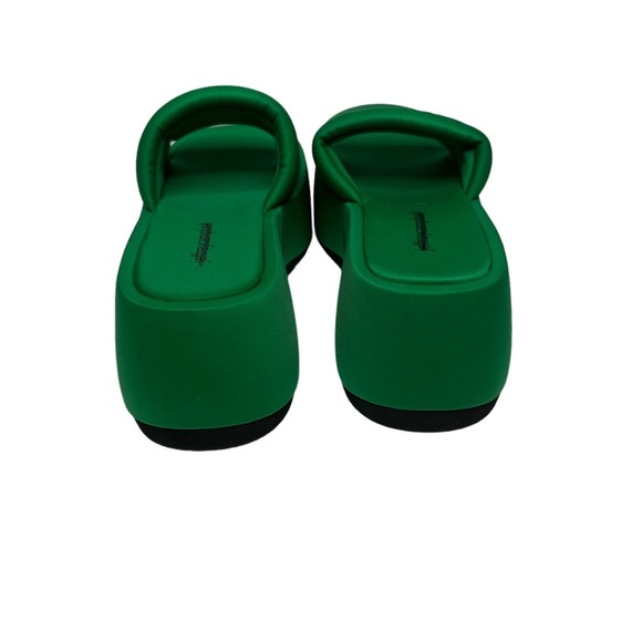 Free People Jeffrey Campbell Text Me Puffy Platform Sandal Green Neoprene 7 - Picture 11 of 11